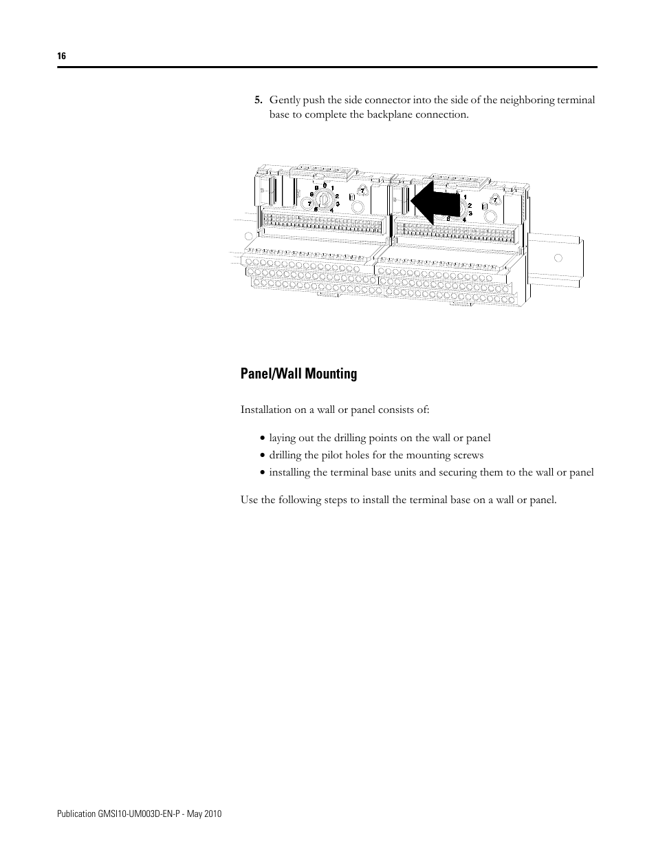 Panel/wall mounting | Rockwell Automation 1440-VAD02-01RA XM-123 Aeroderivative Module User Manual | Page 24 / 166