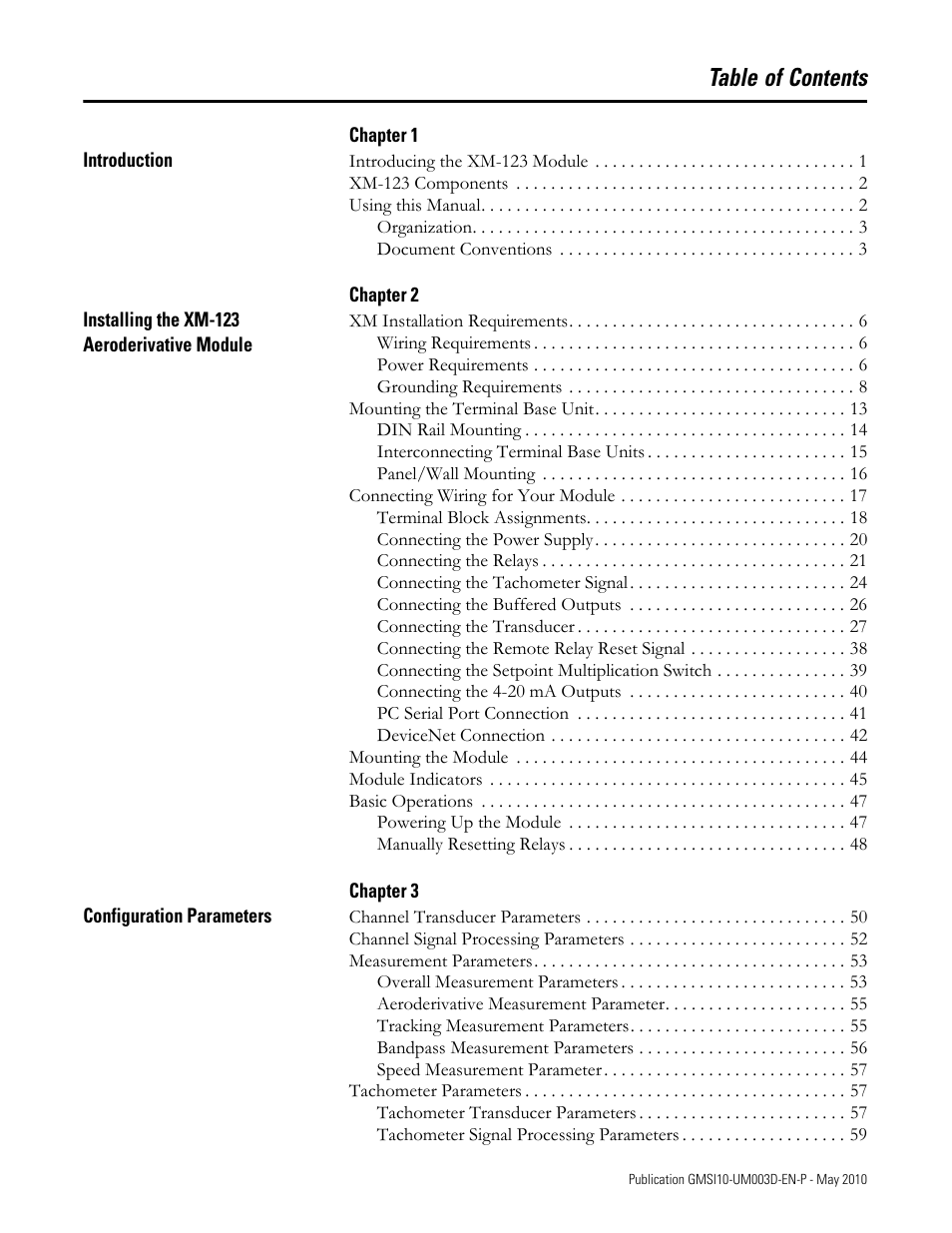 Rockwell Automation 1440-VAD02-01RA XM-123 Aeroderivative Module User Manual | Page 5 / 166