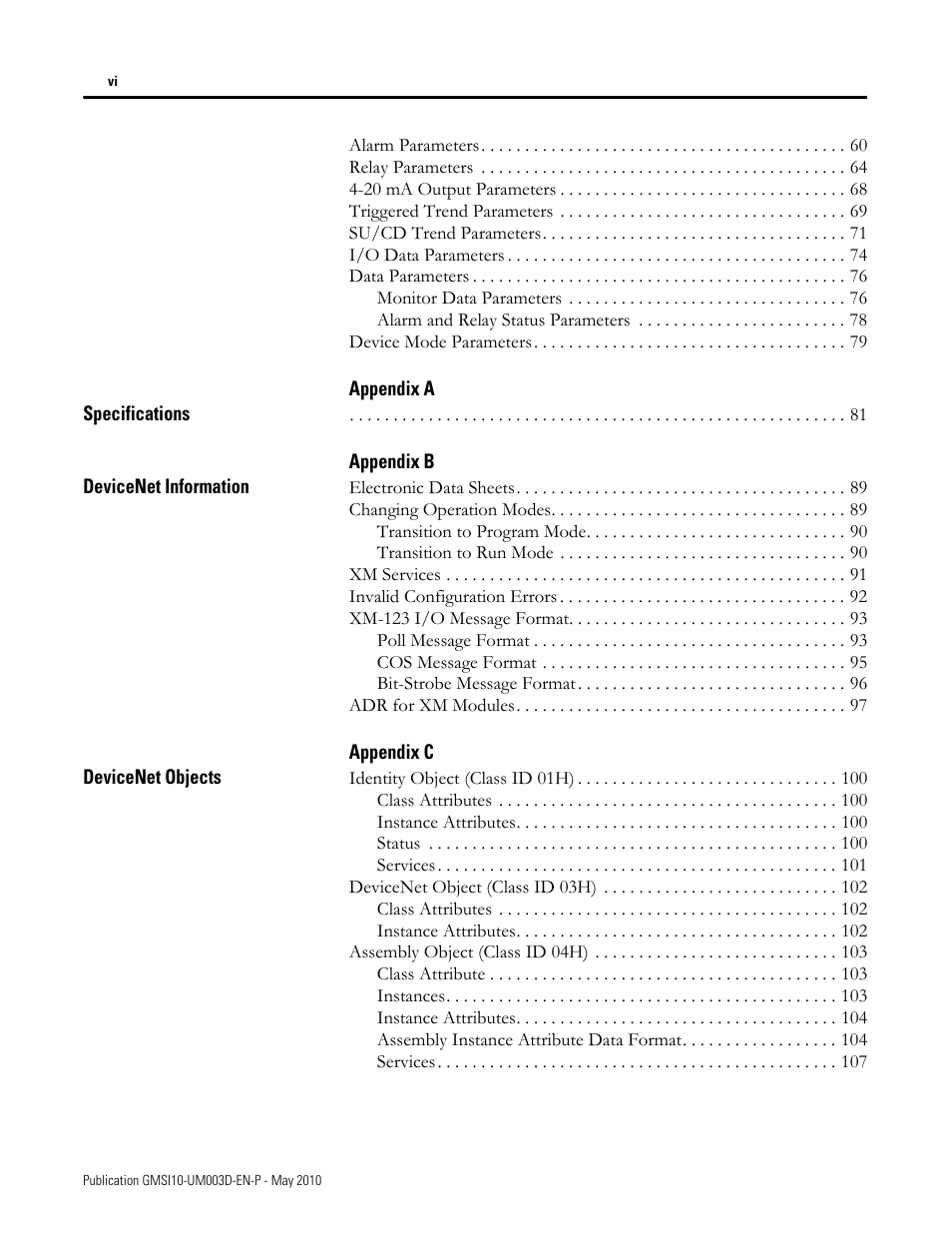 Rockwell Automation 1440-VAD02-01RA XM-123 Aeroderivative Module User Manual | Page 6 / 166