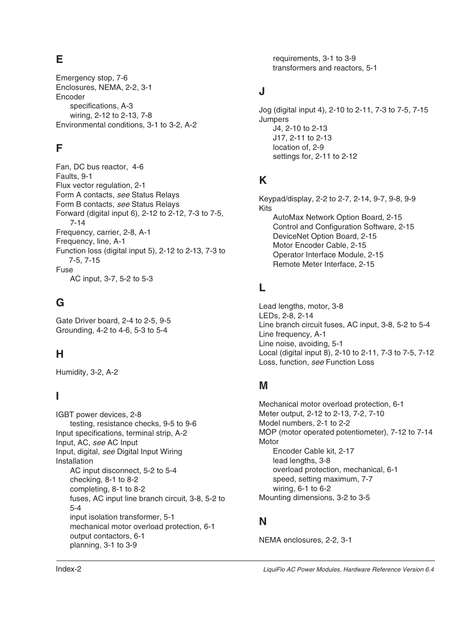 Rockwell Automation Liqui-Flo AC Power Modules User Manual | Page 104 / 108