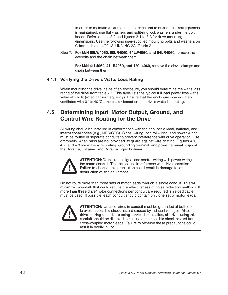 Rockwell Automation Liqui-Flo AC Power Modules User Manual | Page 42 / 108