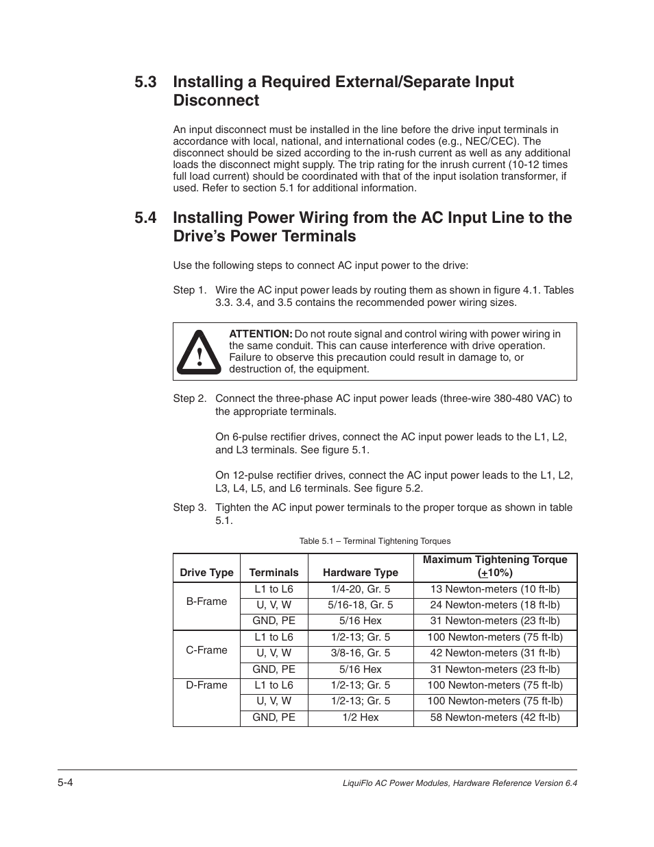 Rockwell Automation Liqui-Flo AC Power Modules User Manual | Page 54 / 108