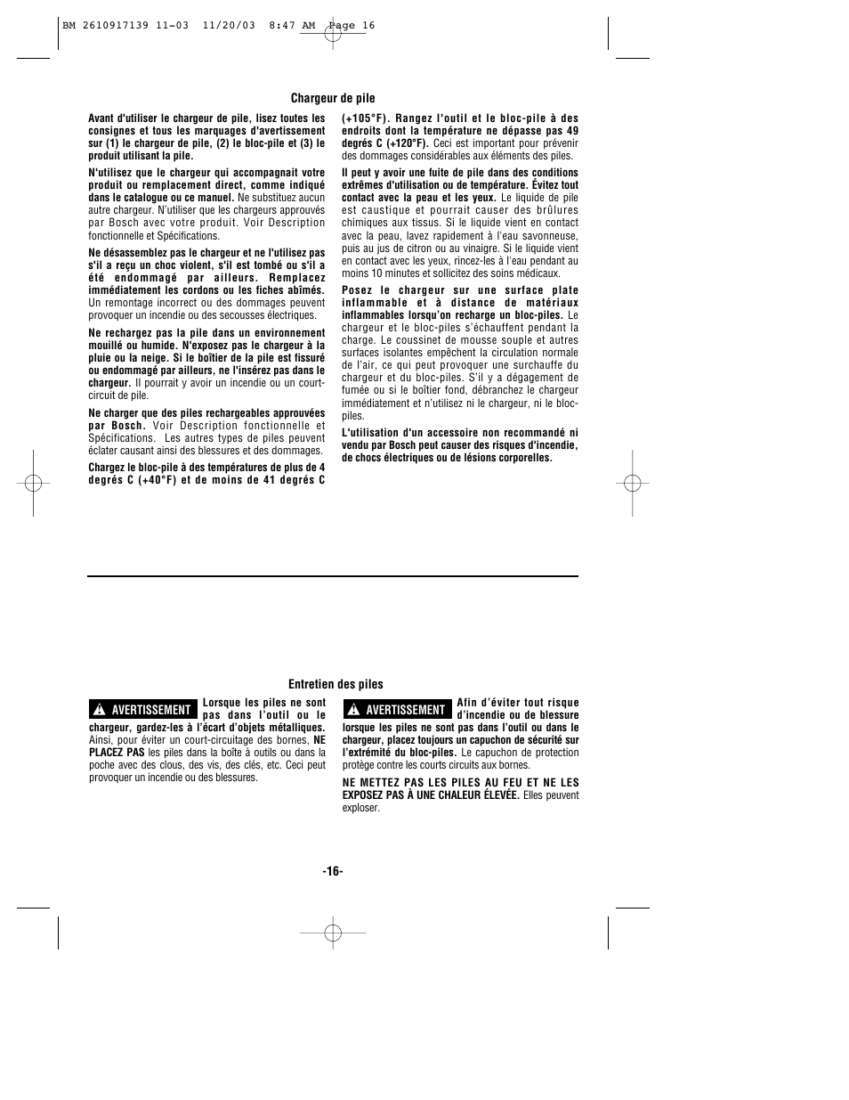 Bosch 53514 User Manual | Page 16 / 40