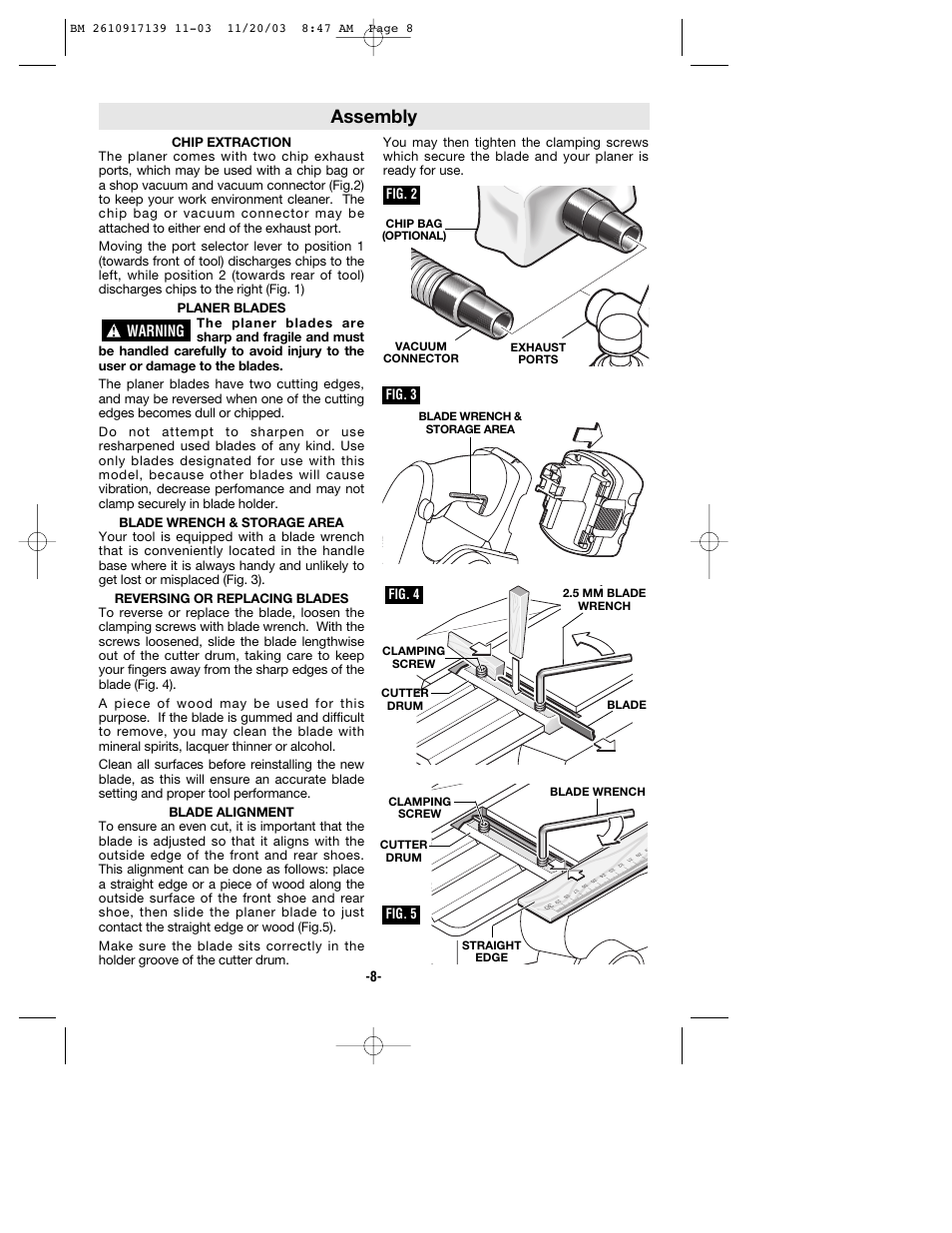 Assembly | Bosch 53514 User Manual | Page 8 / 40