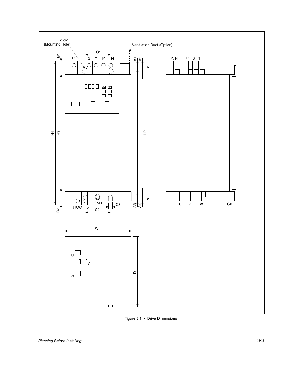 Rockwell Automation GV3000/SE AC Drive 30-100HP, 230VAC V6.04 Hardware Ref, Install, Troubleshooting User Manual | Page 31 / 82
