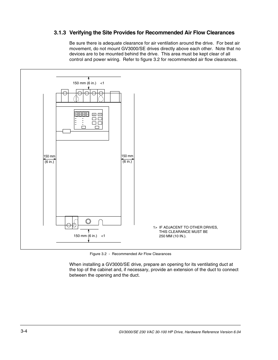 Rockwell Automation GV3000/SE AC Drive 30-100HP, 230VAC V6.04 Hardware Ref, Install, Troubleshooting User Manual | Page 32 / 82