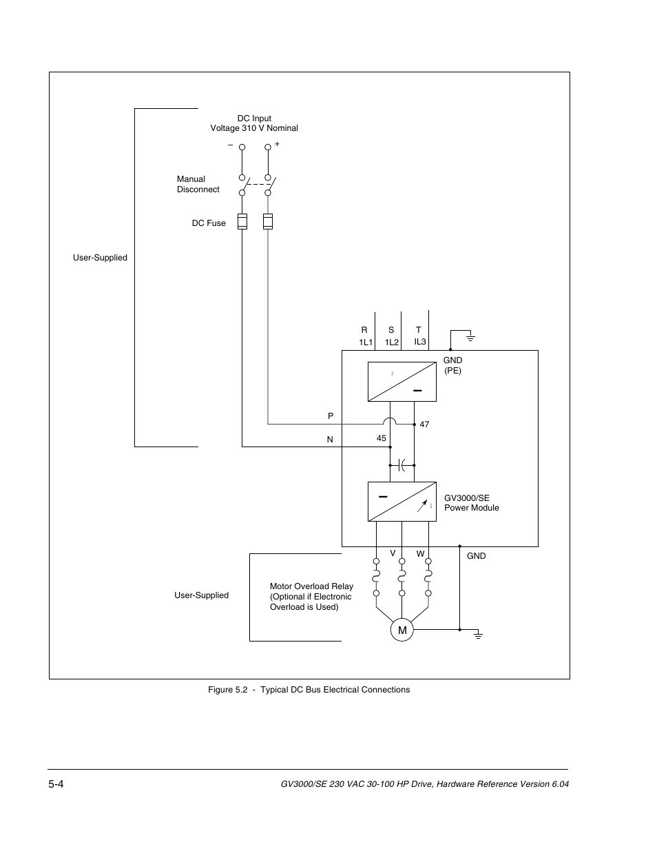 Rockwell Automation GV3000/SE AC Drive 30-100HP, 230VAC V6.04 Hardware Ref, Install, Troubleshooting User Manual | Page 46 / 82