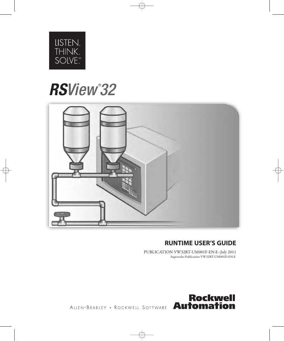 Rockwell Automation RSView32 Runtime Users Guide User Manual | 89 pages