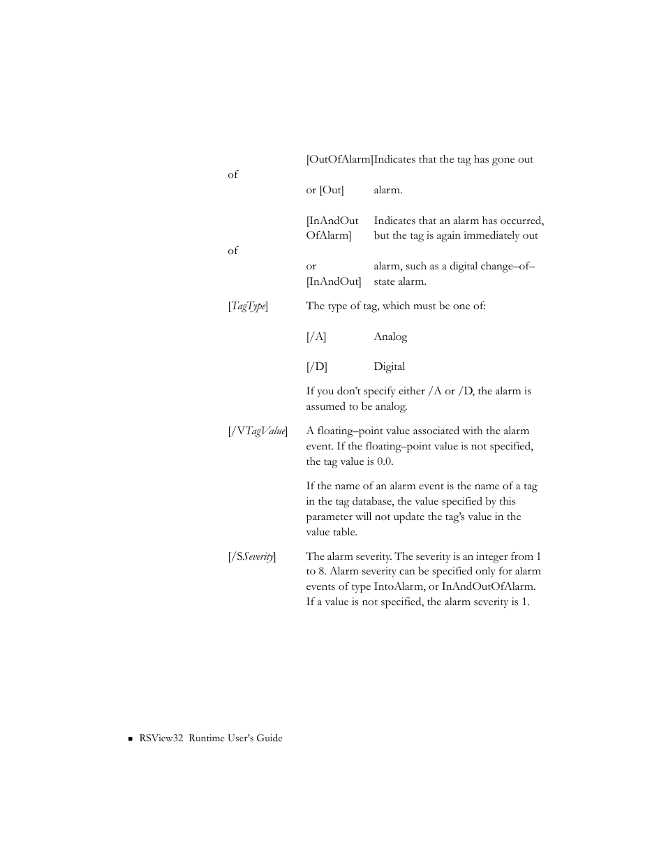 Rockwell Automation RSView32 Runtime Users Guide User Manual | Page 39 / 89