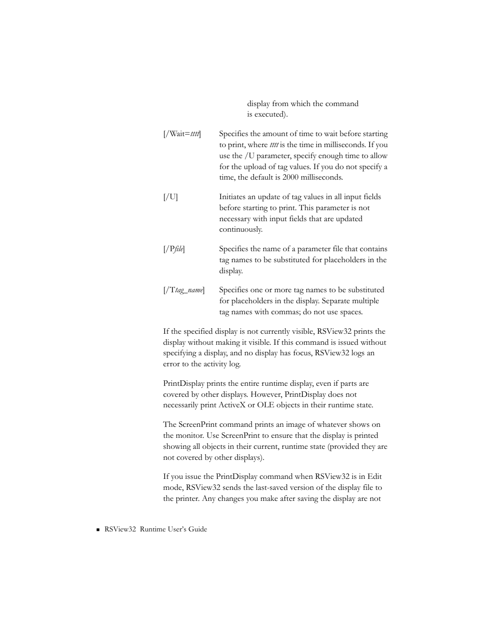 Rockwell Automation RSView32 Runtime Users Guide User Manual | Page 69 / 89