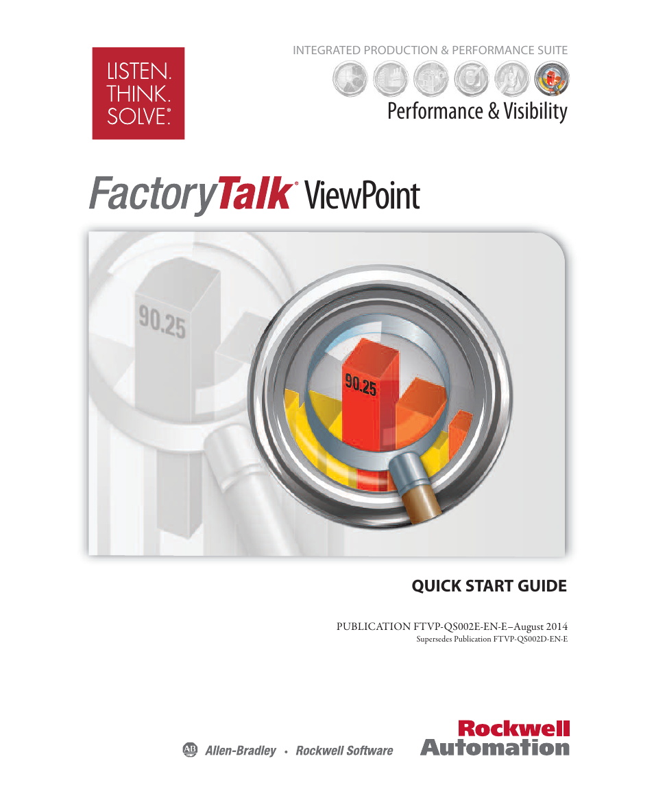 Rockwell Automation FactoryTalk ViewPoint Quick Start Guide User Manual | 46 pages