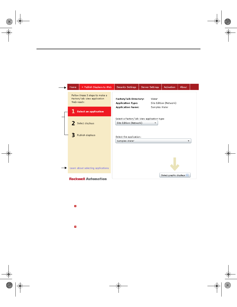 Creating a new site edition web application | Rockwell Automation FactoryTalk ViewPoint Quick Start Guide User Manual | Page 30 / 46