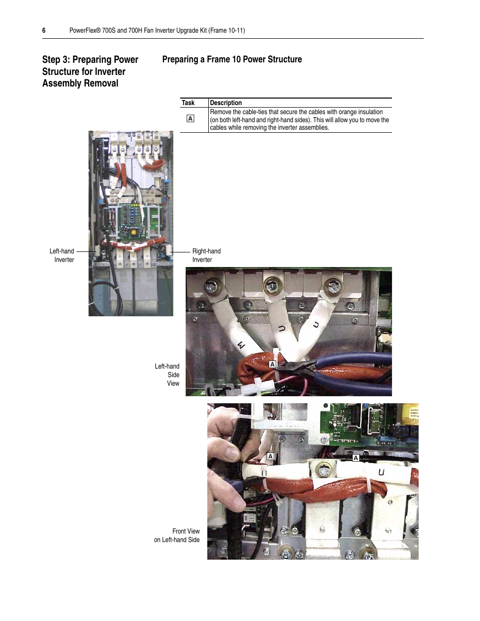 Rockwell Automation 20D PowerFlex 700S/H Fan Inverter Upgrade Kit (Frame 10-11) User Manual | Page 6 / 12