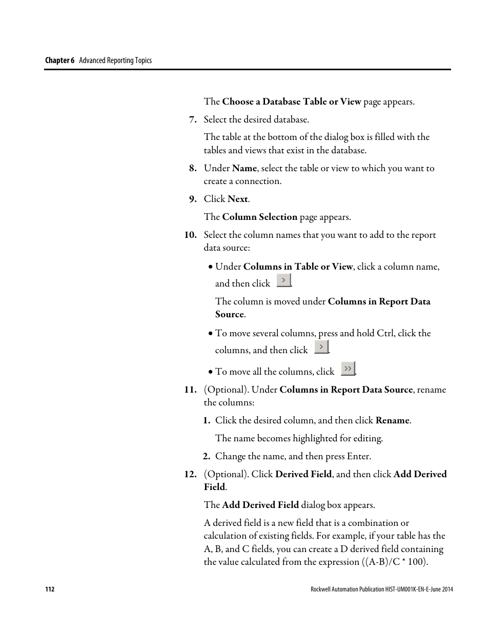 Rockwell Automation FactoryTalk Historian Classic User Guide User Manual | Page 112 / 164