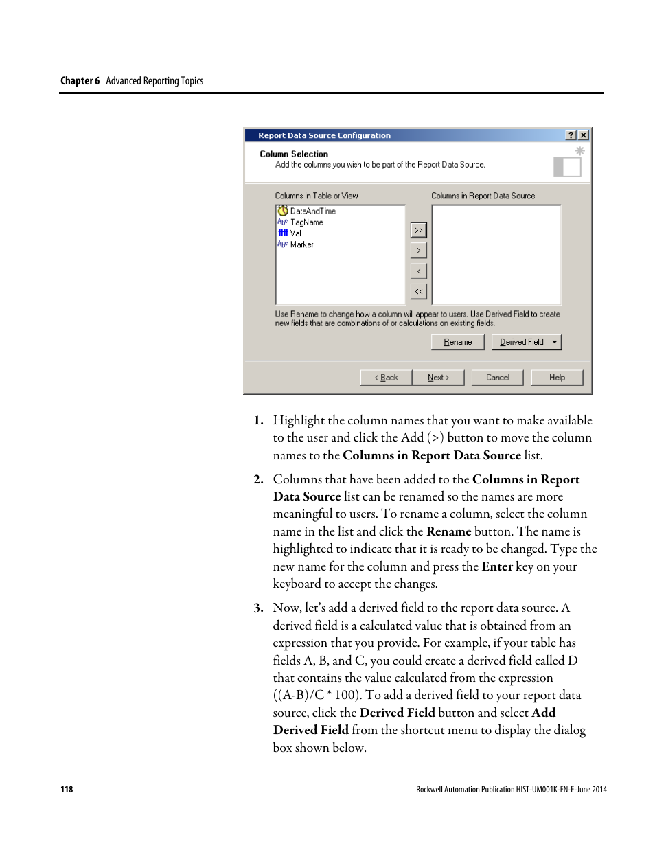 Rockwell Automation FactoryTalk Historian Classic User Guide User Manual | Page 118 / 164