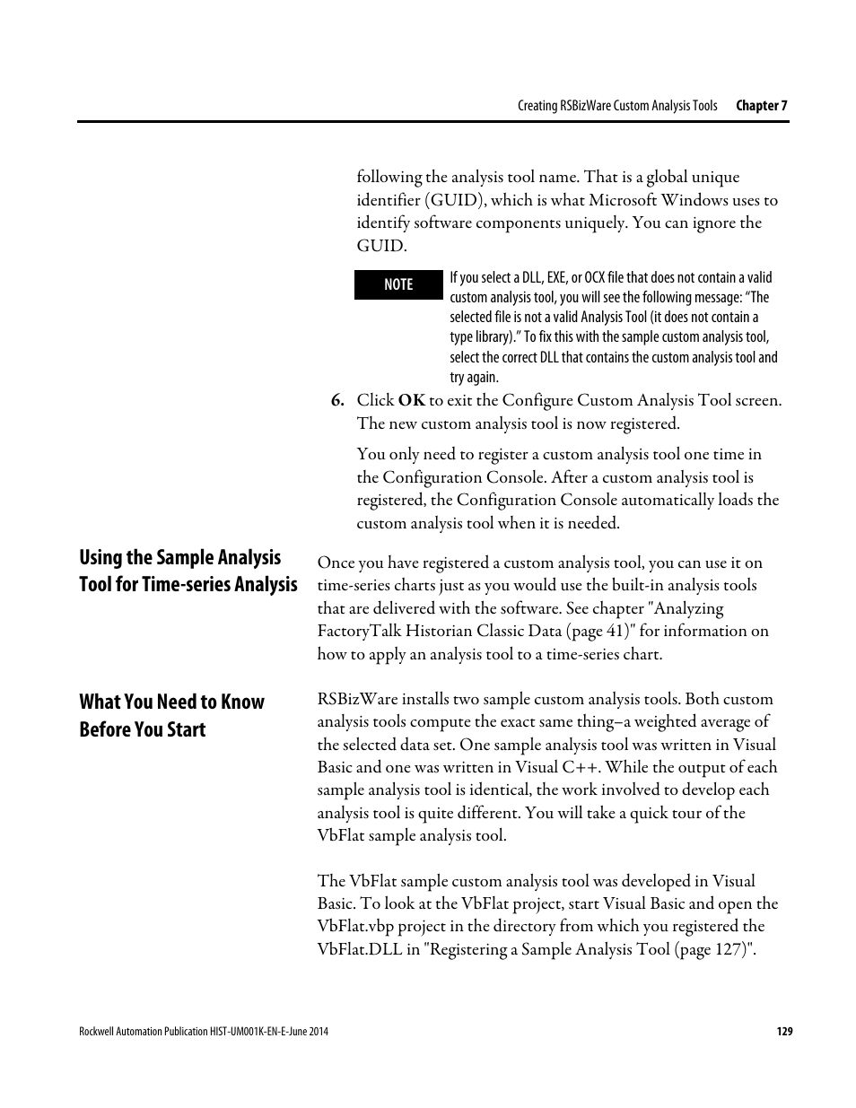 What you need to know before you start | Rockwell Automation FactoryTalk Historian Classic User Guide User Manual | Page 129 / 164