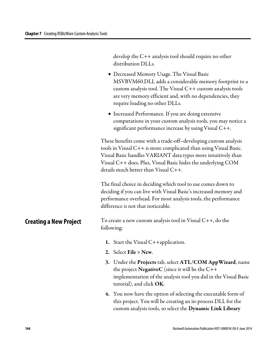 Creating a new project | Rockwell Automation FactoryTalk Historian Classic User Guide User Manual | Page 144 / 164