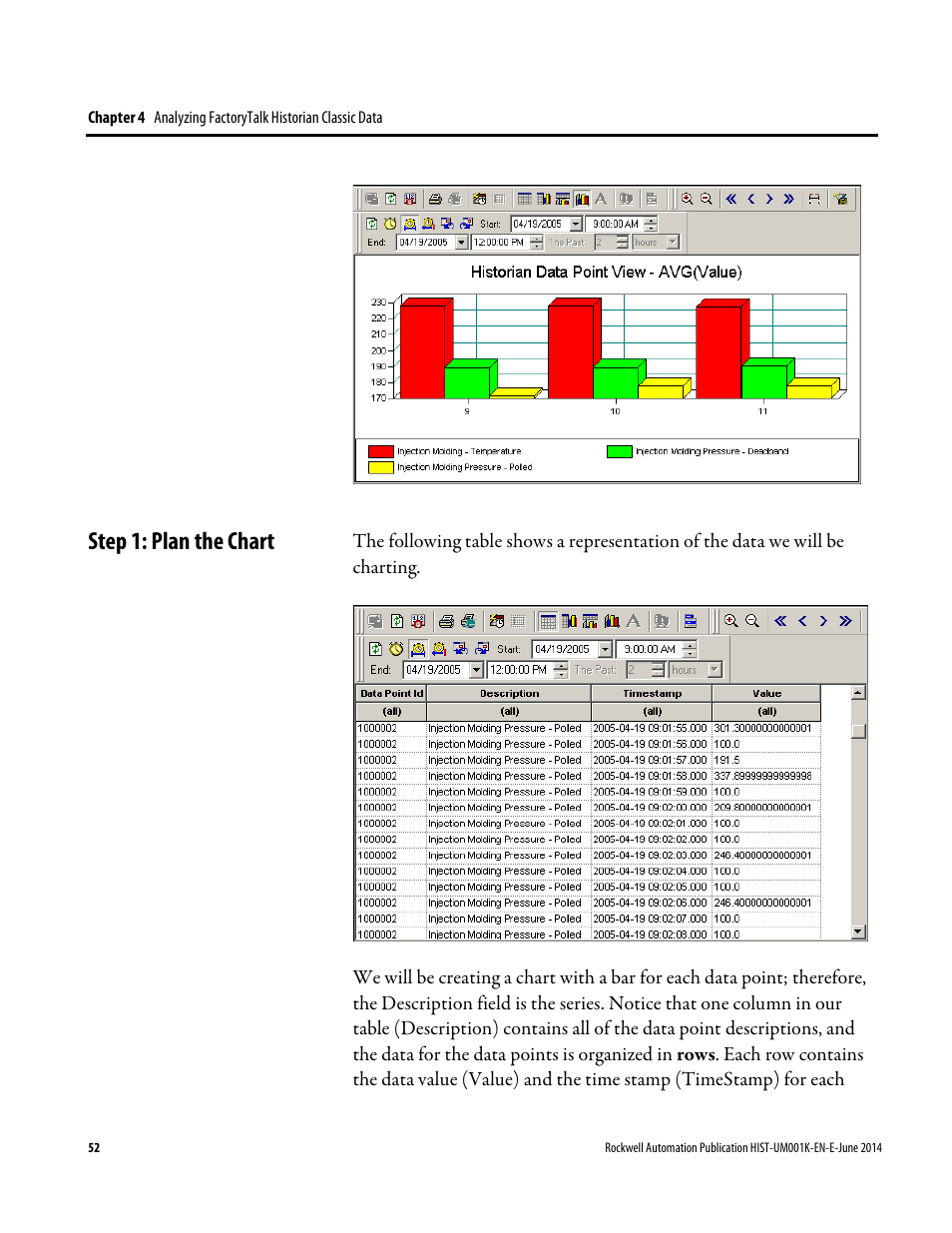Step 1: plan the chart | Rockwell Automation FactoryTalk Historian Classic User Guide User Manual | Page 52 / 164
