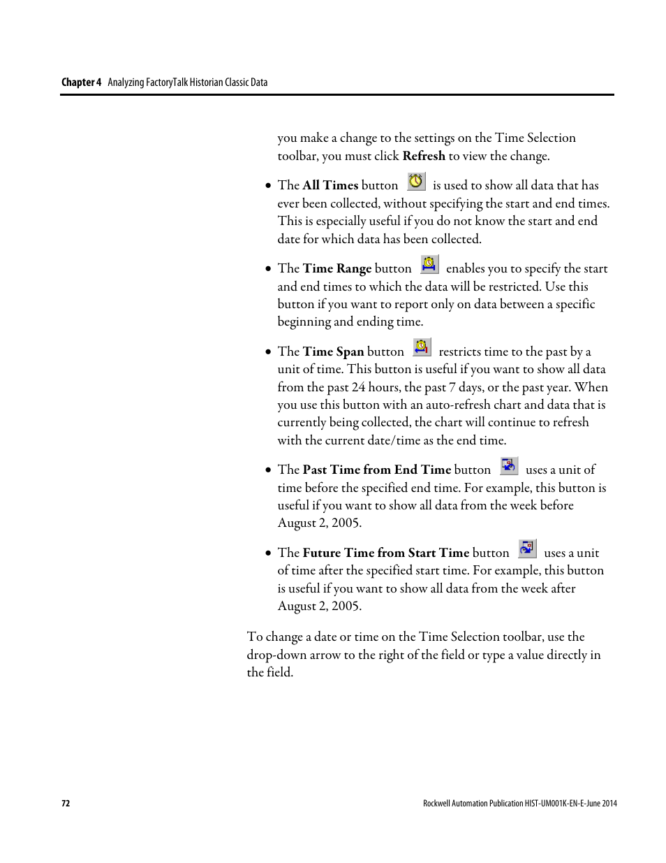 Rockwell Automation FactoryTalk Historian Classic User Guide User Manual | Page 72 / 164