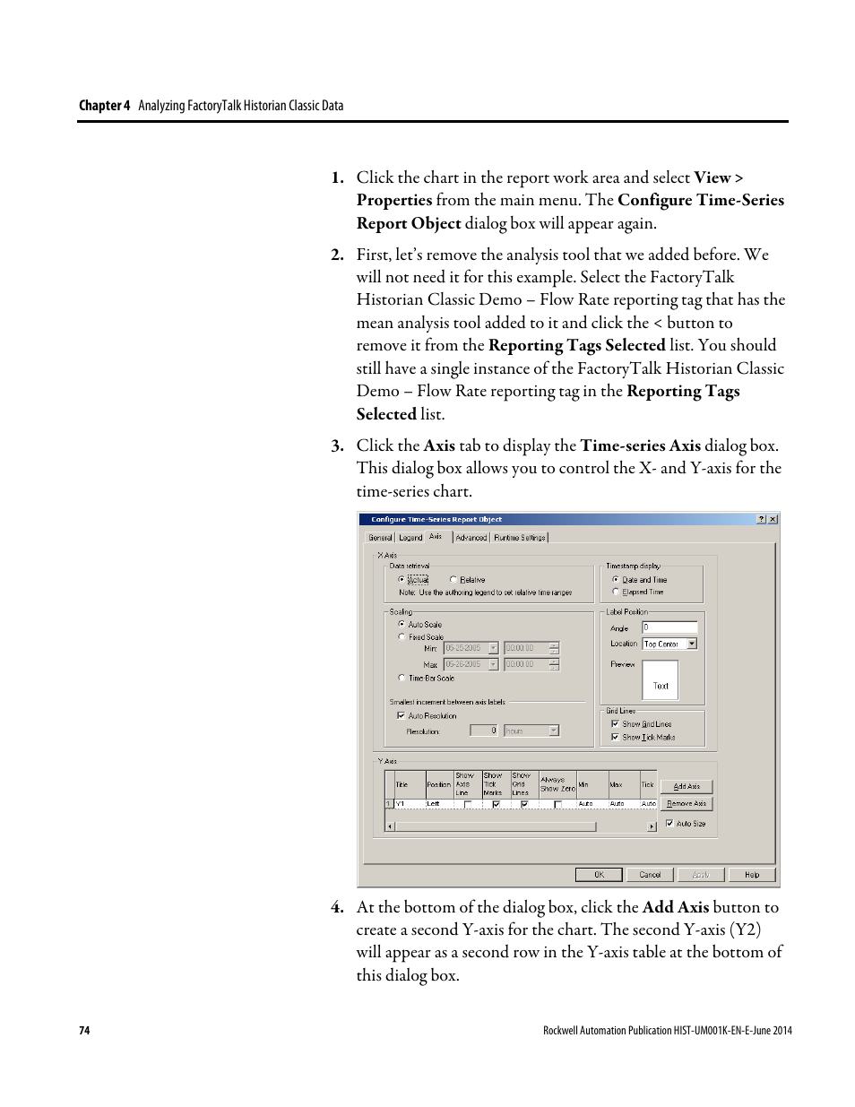 Rockwell Automation FactoryTalk Historian Classic User Guide User Manual | Page 74 / 164