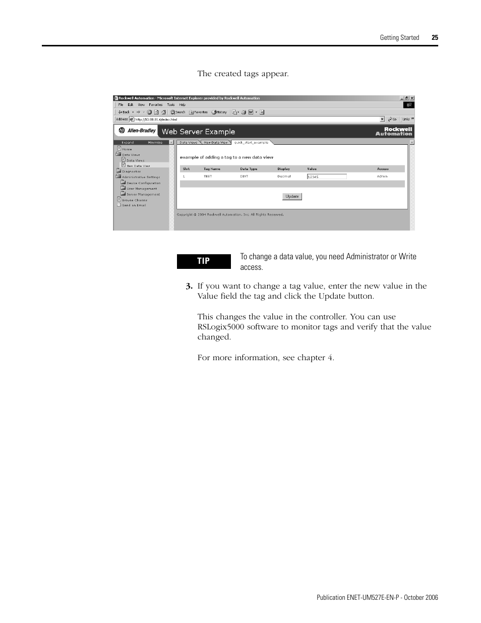 Rockwell Automation 1768-EWEB EtherNet/IP Web Server Module User Manual User Manual | Page 25 / 170
