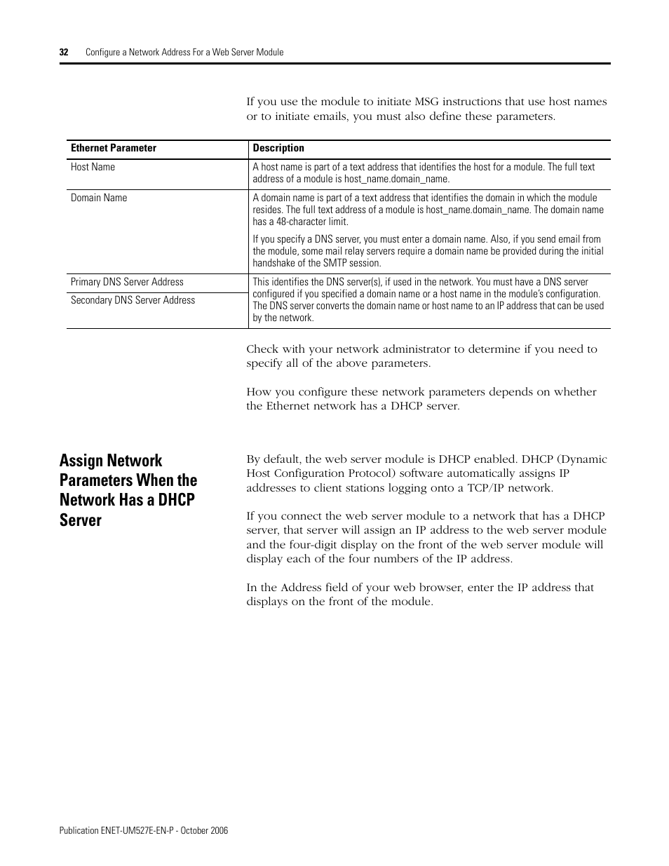 Rockwell Automation 1768-EWEB EtherNet/IP Web Server Module User Manual User Manual | Page 32 / 170