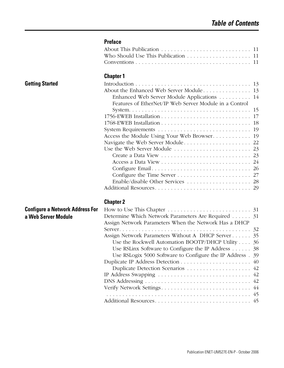 Rockwell Automation 1768-EWEB EtherNet/IP Web Server Module User Manual User Manual | Page 5 / 170