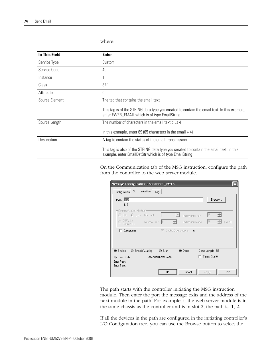 Rockwell Automation 1768-EWEB EtherNet/IP Web Server Module User Manual User Manual | Page 74 / 170