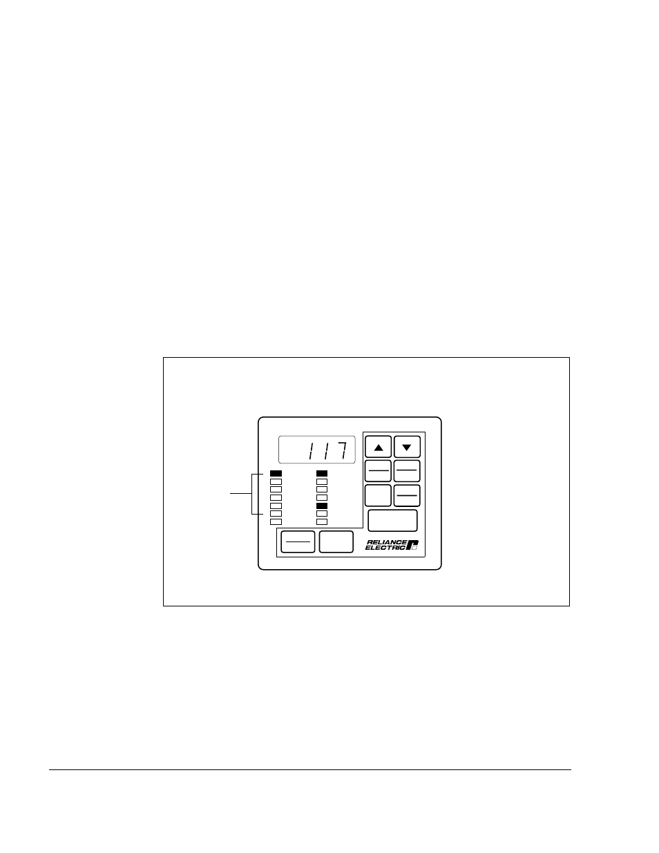 1 monitor mode, 1 displaying the selected reference | Rockwell Automation GV3000/SE 230VAC 30-100HP GP & Vector Drive V6.04 Start-Up and Reference Manual User Manual | Page 78 / 224