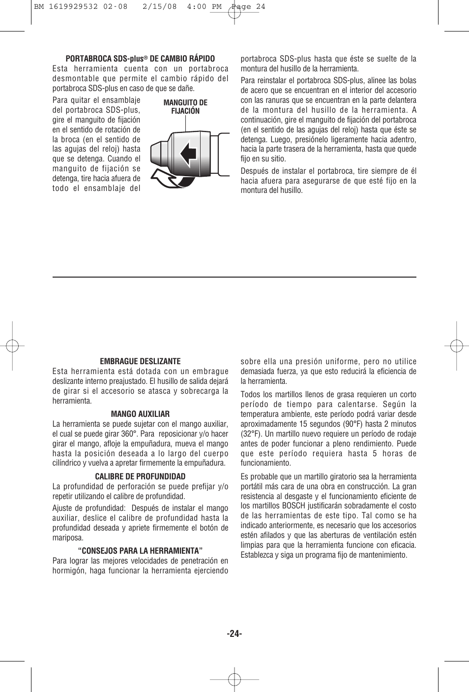 Bosch 11236VS User Manual | Page 24 / 28