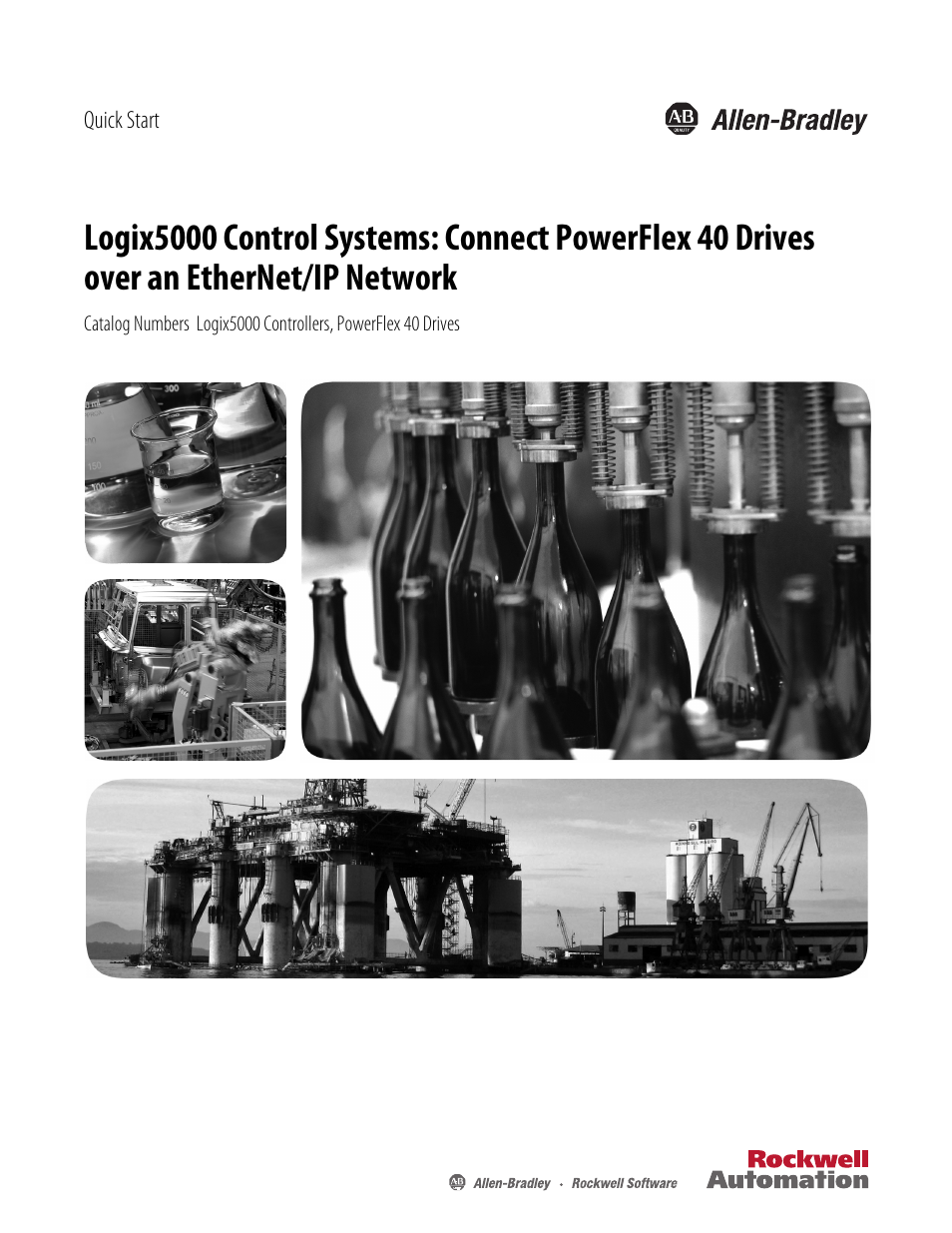 Rockwell Automation Logix5000 Systems: Connecting PowerFlex 40 Drives over an EtherNet/IP Network Quick Start User Manual | 36 pages