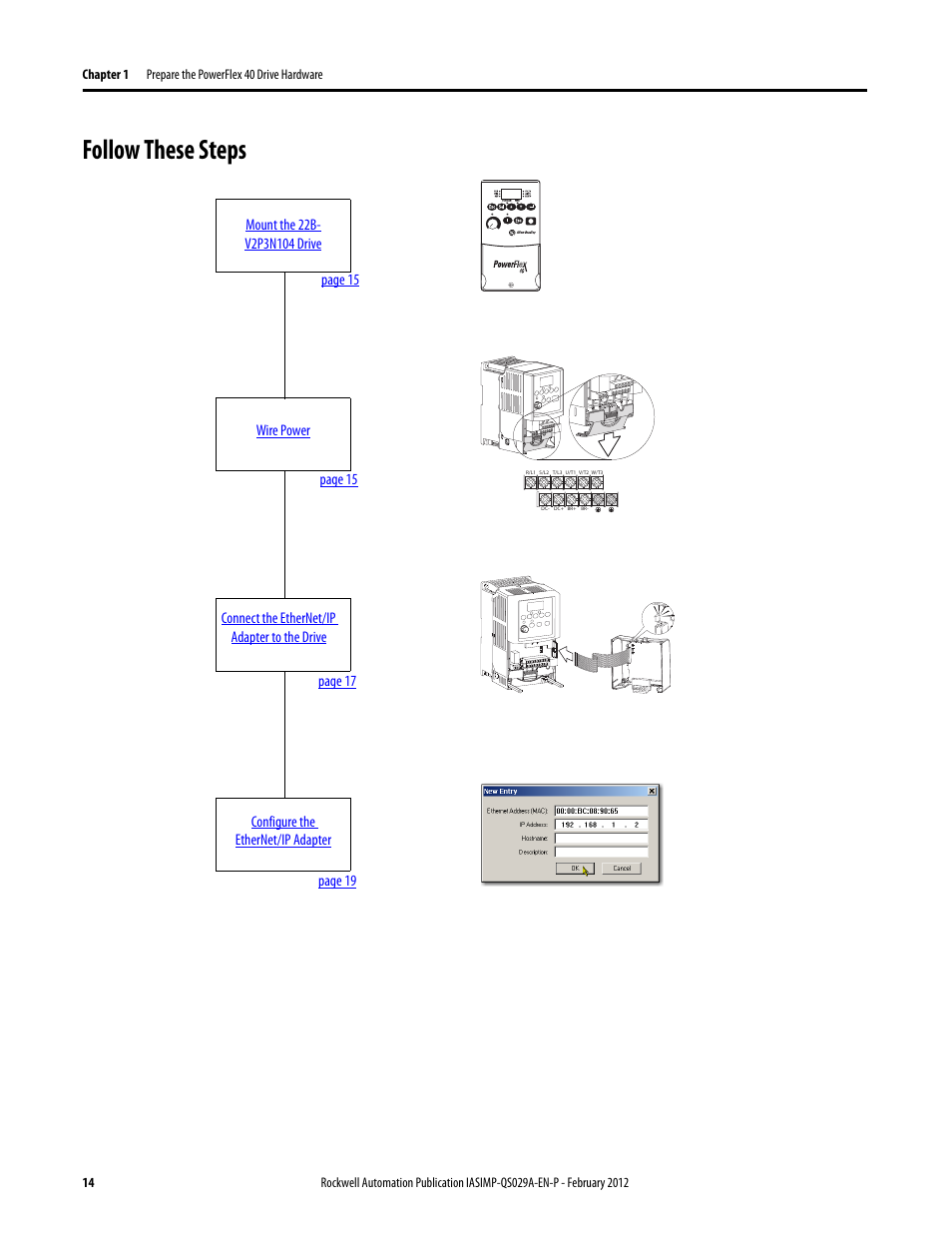 Follow these steps | Rockwell Automation Logix5000 Systems: Connecting PowerFlex 40 Drives over an EtherNet/IP Network Quick Start User Manual | Page 14 / 36