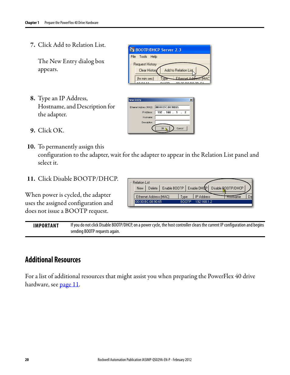 Additional resources | Rockwell Automation Logix5000 Systems: Connecting PowerFlex 40 Drives over an EtherNet/IP Network Quick Start User Manual | Page 20 / 36