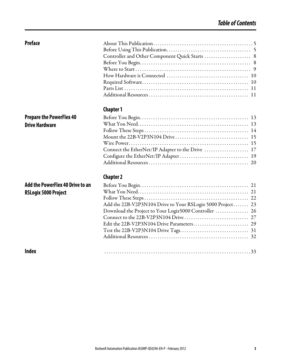 Rockwell Automation Logix5000 Systems: Connecting PowerFlex 40 Drives over an EtherNet/IP Network Quick Start User Manual | Page 3 / 36