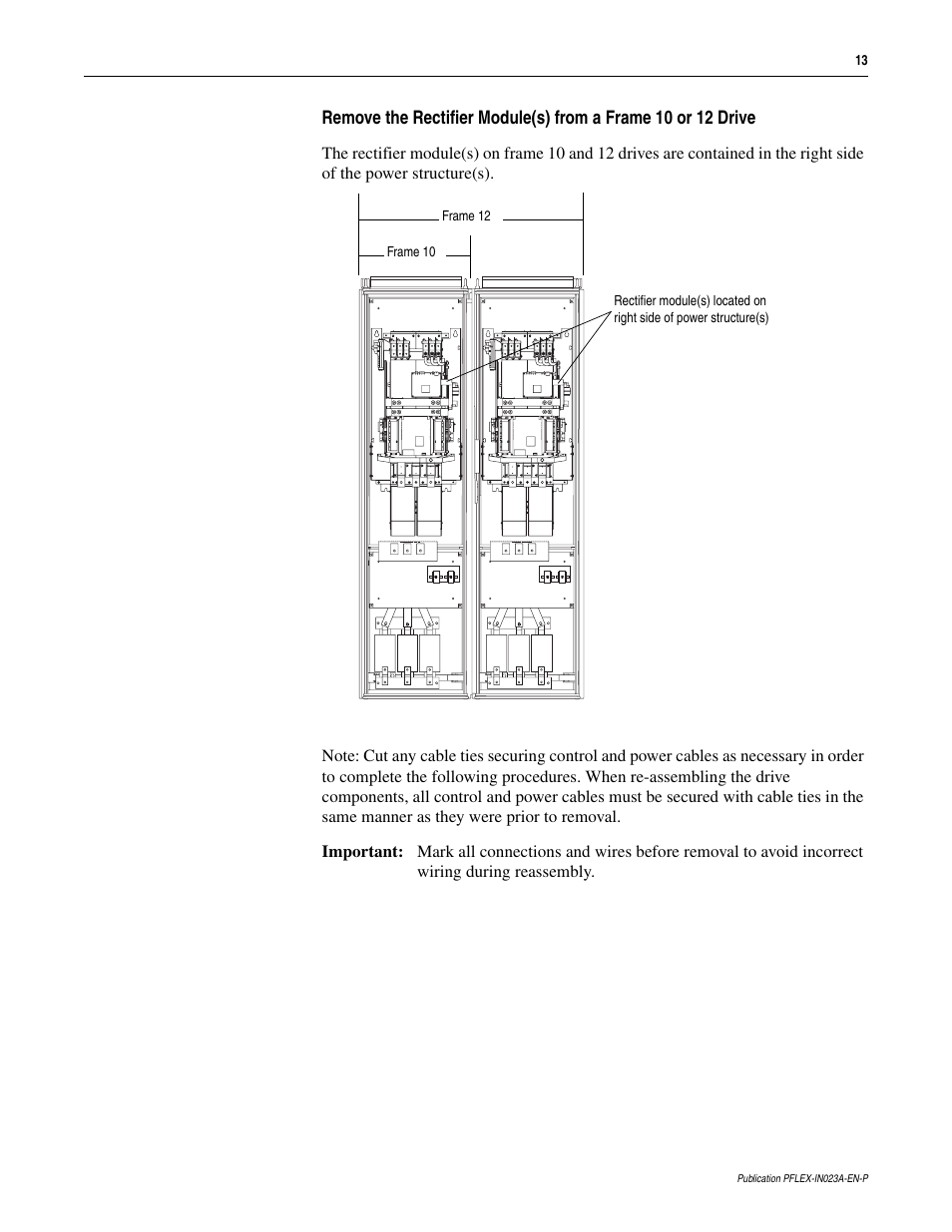 Rockwell Automation 20D PowerFlex 700S and 700H Frame 10...12 Rectifier Module Replacement Kit User Manual | Page 13 / 50
