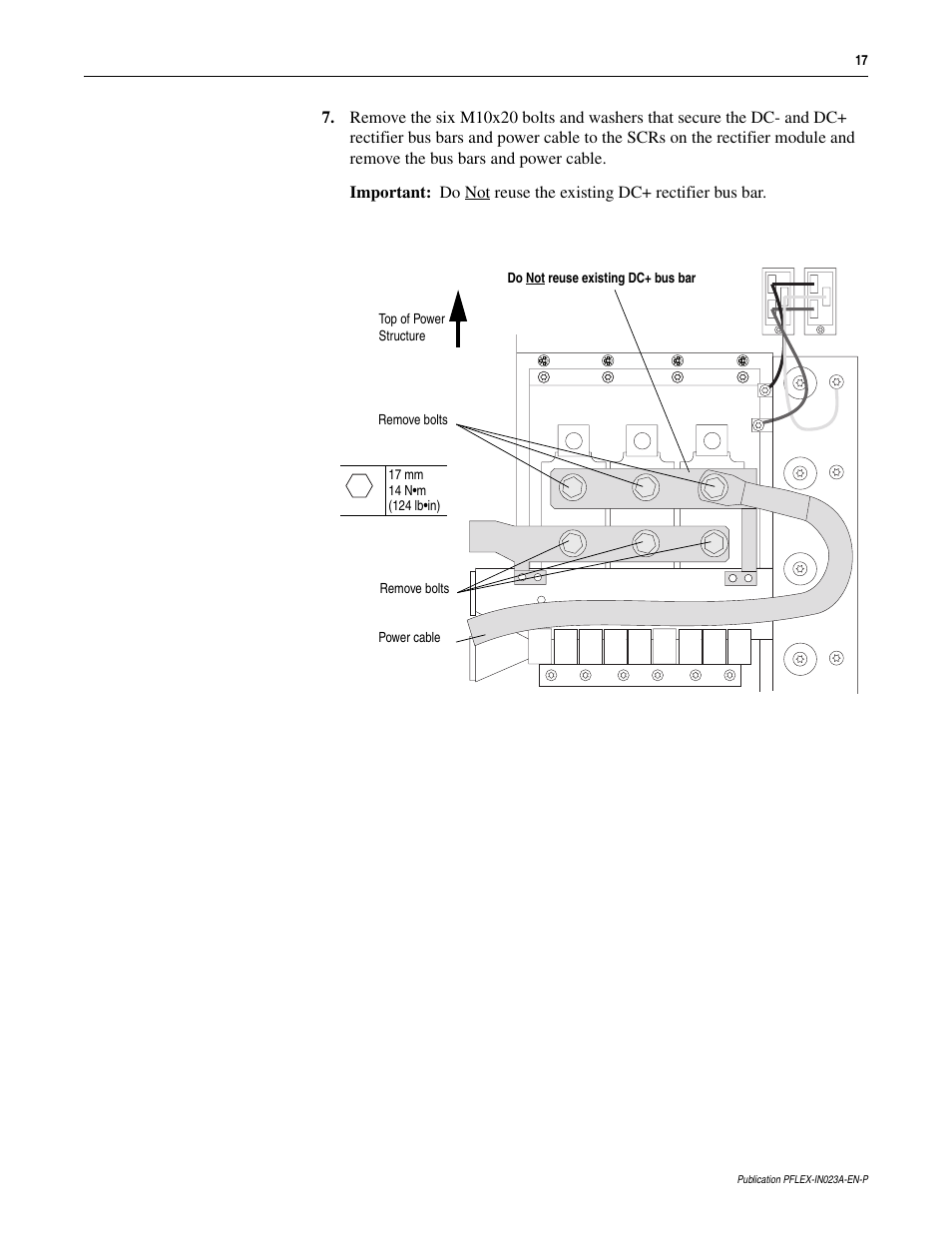 Rockwell Automation 20D PowerFlex 700S and 700H Frame 10...12 Rectifier Module Replacement Kit User Manual | Page 17 / 50