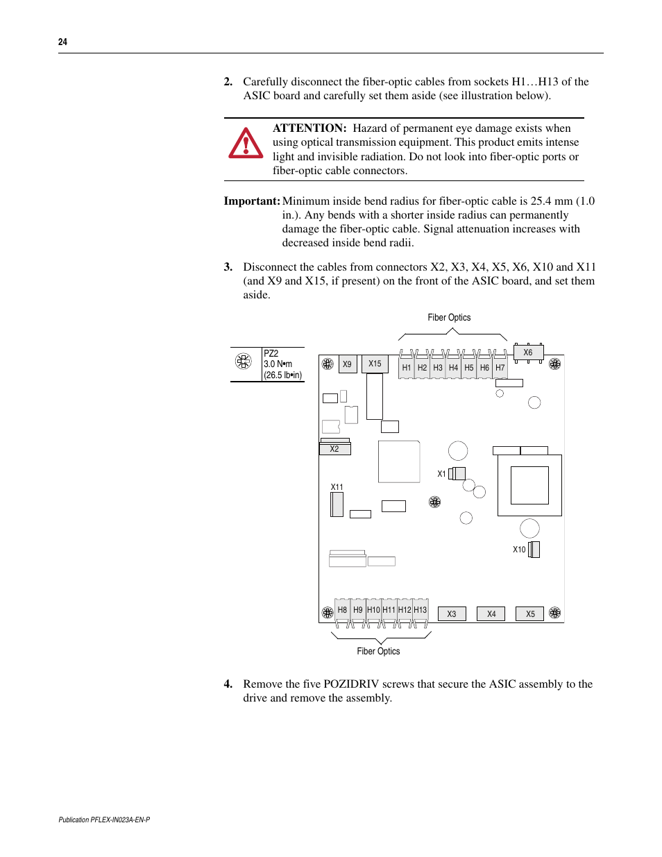 Rockwell Automation 20D PowerFlex 700S and 700H Frame 10...12 Rectifier Module Replacement Kit User Manual | Page 24 / 50