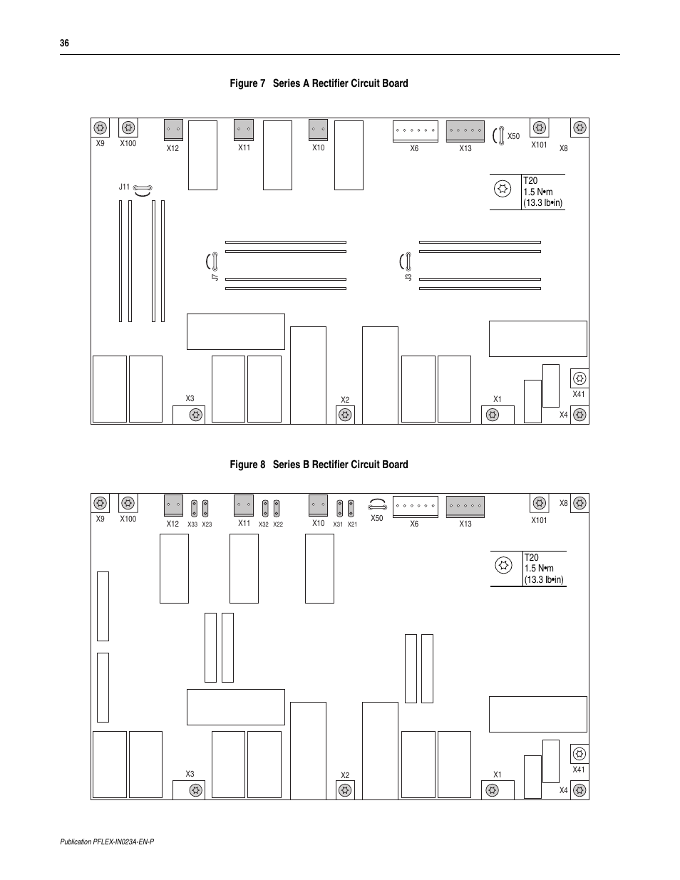 Rockwell Automation 20D PowerFlex 700S and 700H Frame 10...12 Rectifier Module Replacement Kit User Manual | Page 36 / 50
