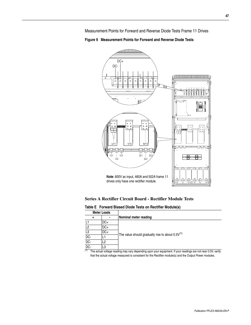 Rockwell Automation 20D PowerFlex 700S and 700H Frame 10...12 Rectifier Module Replacement Kit User Manual | Page 47 / 50