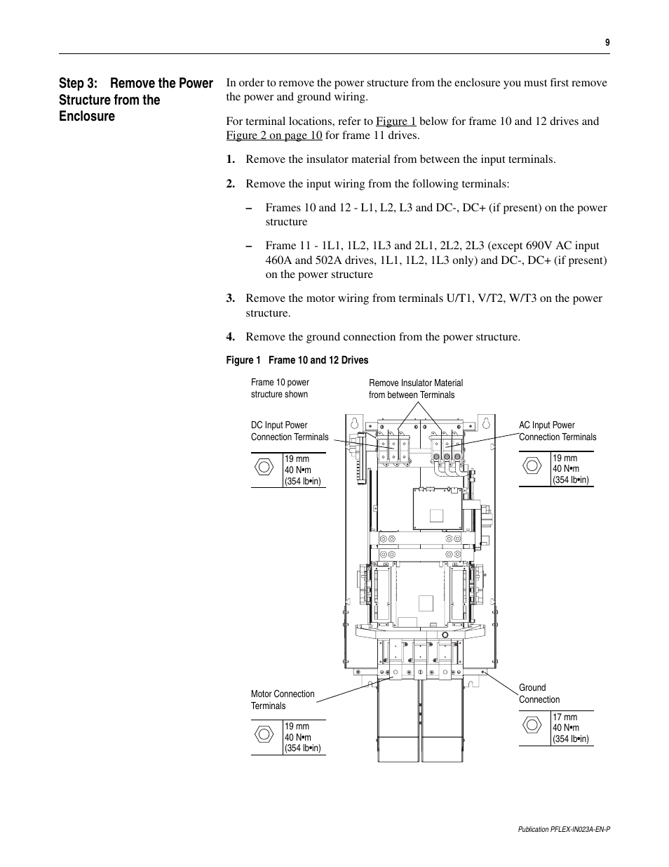 Rockwell Automation 20D PowerFlex 700S and 700H Frame 10...12 Rectifier Module Replacement Kit User Manual | Page 9 / 50