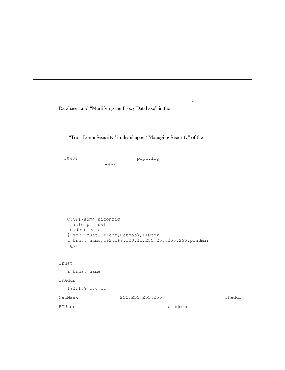 Chapter 11. security, Historian server v3.3 and higher, Security configuration using piconfig | Chapter 11, Security | Rockwell Automation FactoryTalk Historian SE 3.0 H2H Interface User Guide User Manual | Page 105 / 156