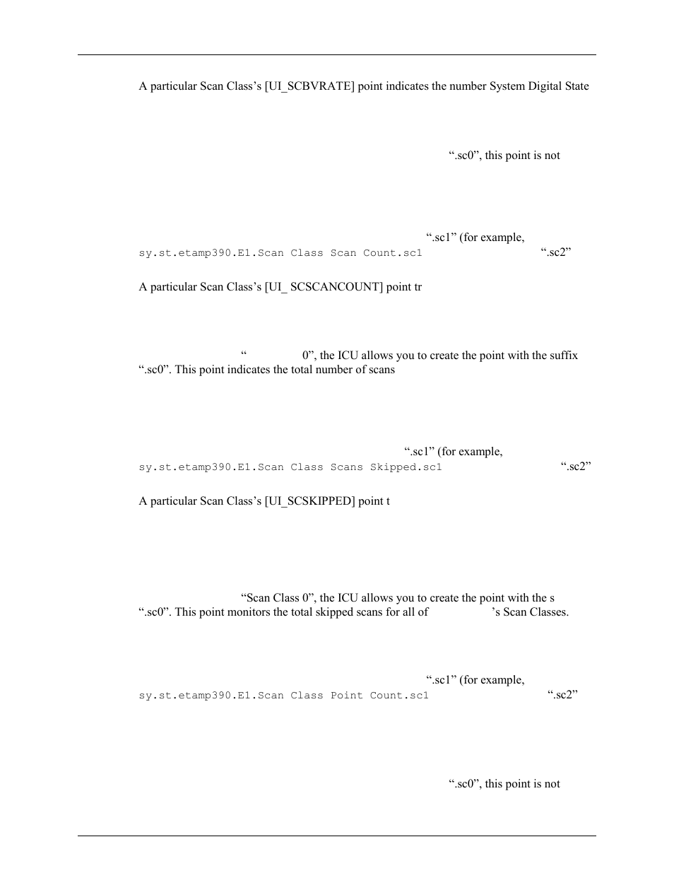 Ui_scscancount, Ui_scskipped, Ui_scpointcount | Rockwell Automation FactoryTalk Historian SE 3.0 H2H Interface User Guide User Manual | Page 136 / 156