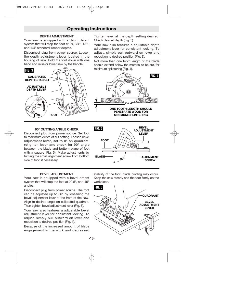 Operating instructions | Bosch CS20 User Manual | Page 10 / 44