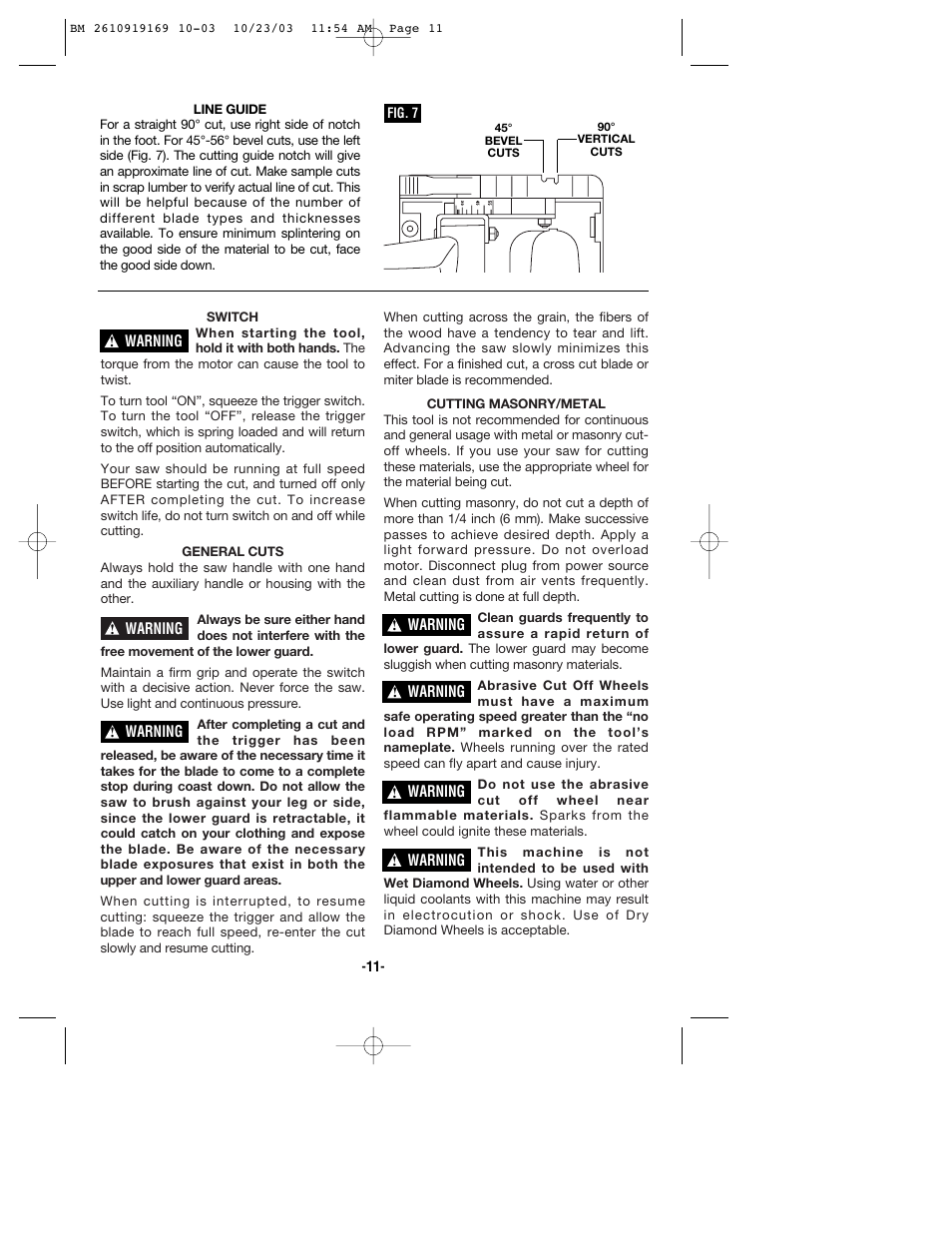 Bosch CS20 User Manual | Page 11 / 44