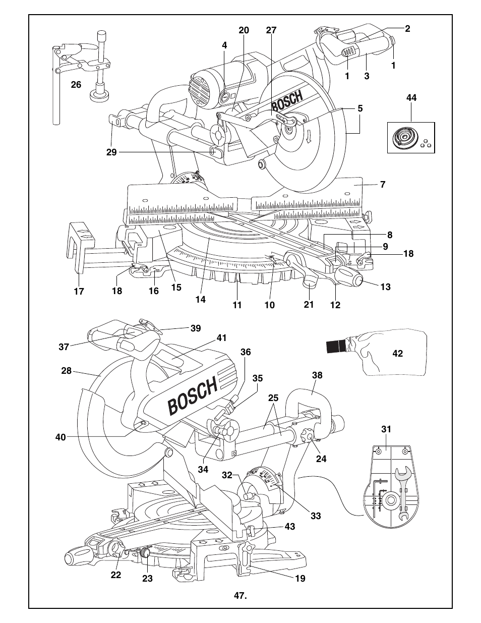 Bosch 4410L User Manual | Page 47 / 116