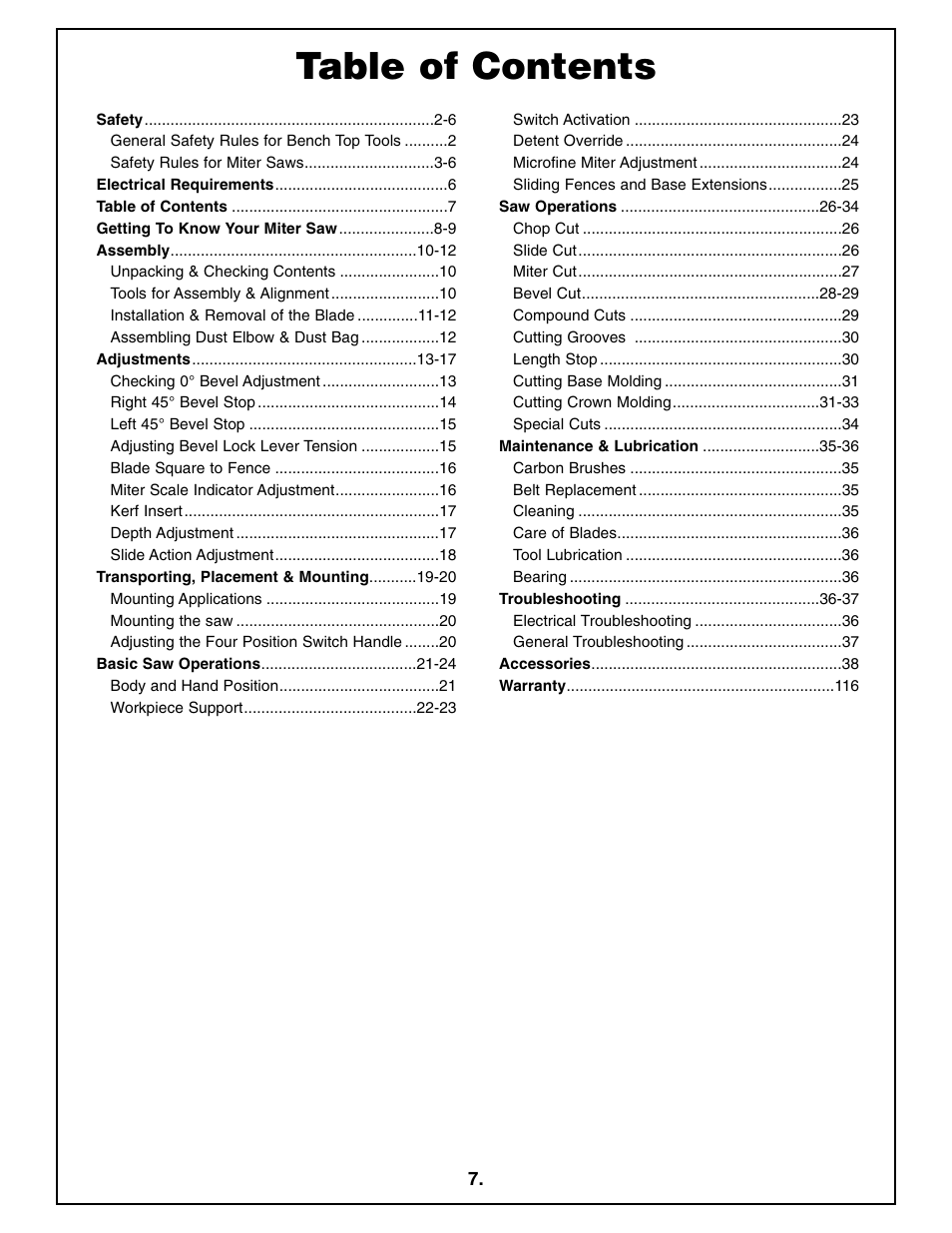 Bosch 4410L User Manual | Page 7 / 116