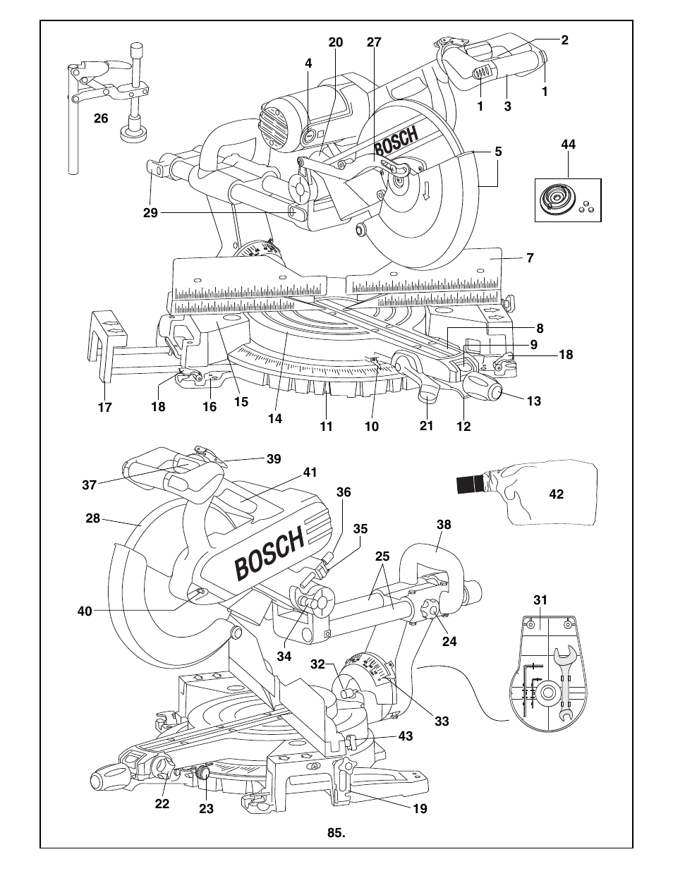 Bosch 4410L User Manual | Page 85 / 116