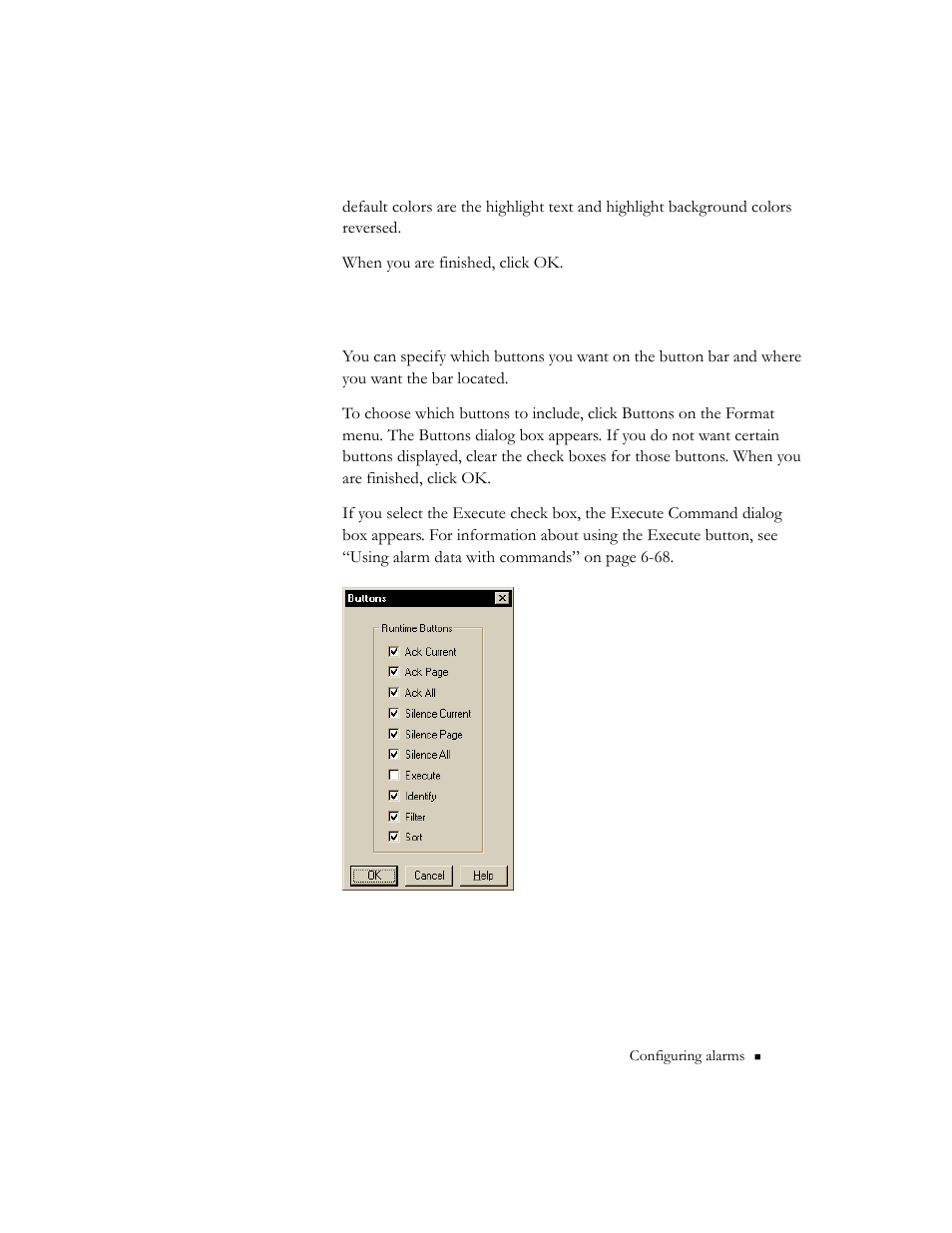 Formatting buttons, Formatting buttons -61 | Rockwell Automation 9301 Series RSView32 Users Guide User Manual | Page 187 / 769