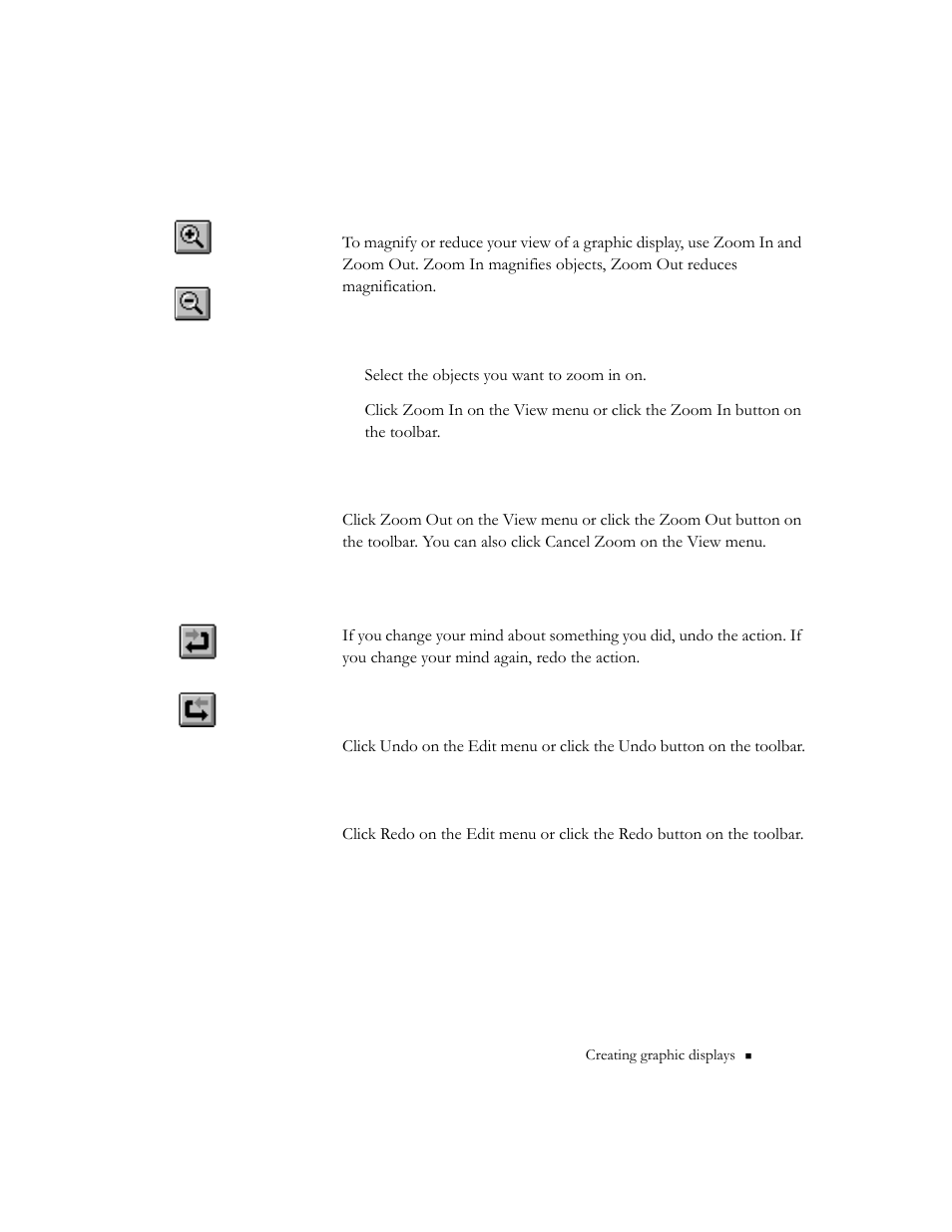 Zooming in and out, Correcting mistakes, Zooming in and out -11 correcting mistakes -11 | Rockwell Automation 9301 Series RSView32 Users Guide User Manual | Page 304 / 769