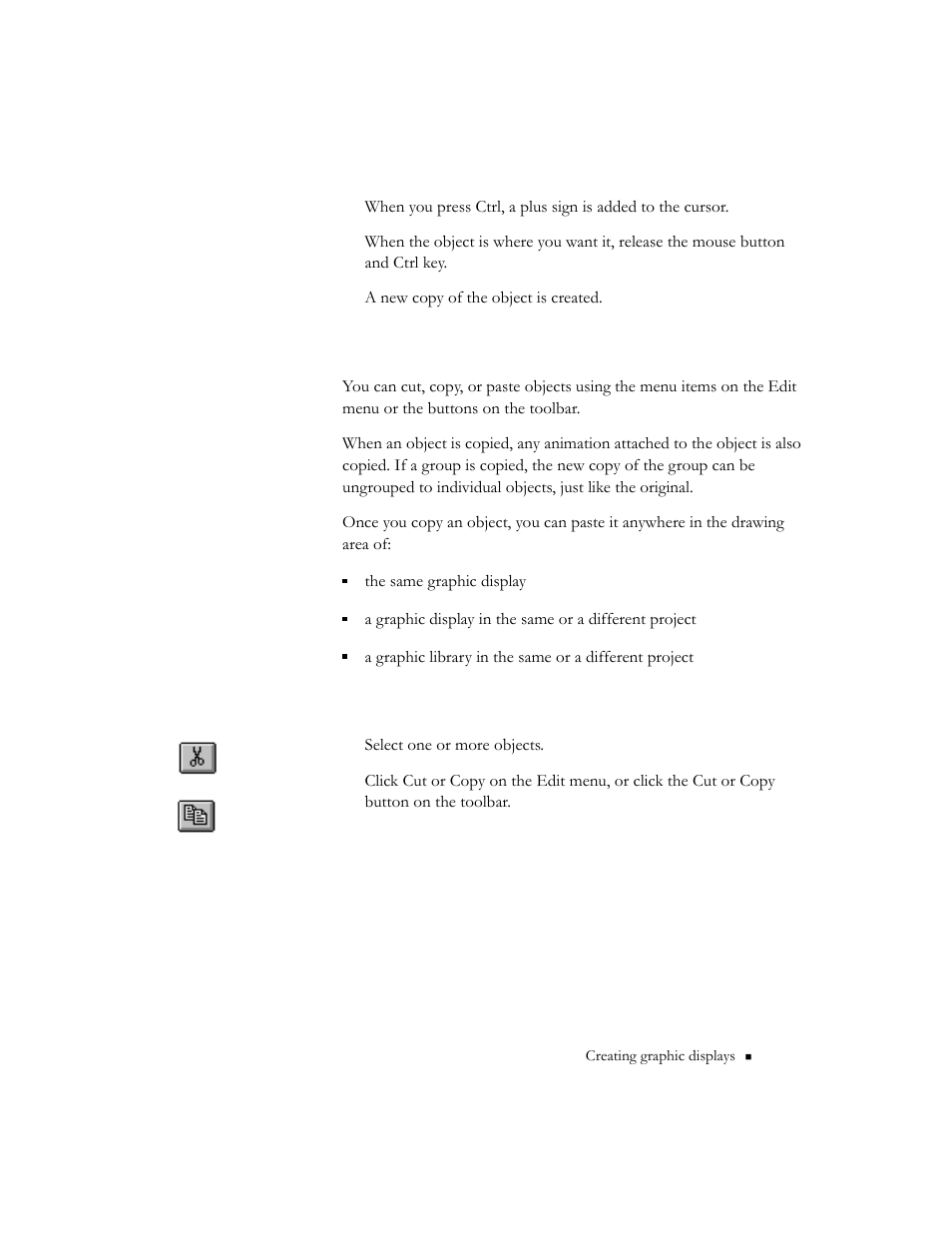 Copying and pasting objects | Rockwell Automation 9301 Series RSView32 Users Guide User Manual | Page 382 / 769